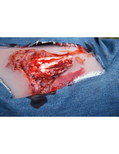 Moulage e simulação de ferida na...